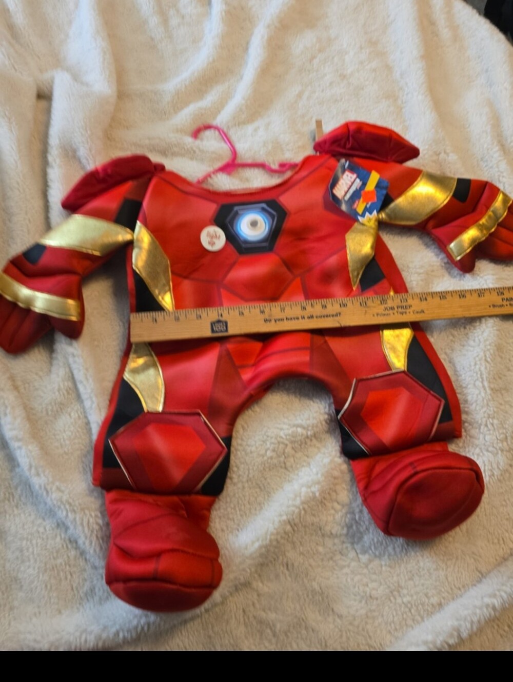 081226 Offical Marvel Avengers Iron Man Dog Costume L w/ Light Up Arc Reactor Br - Picture 8 of 8